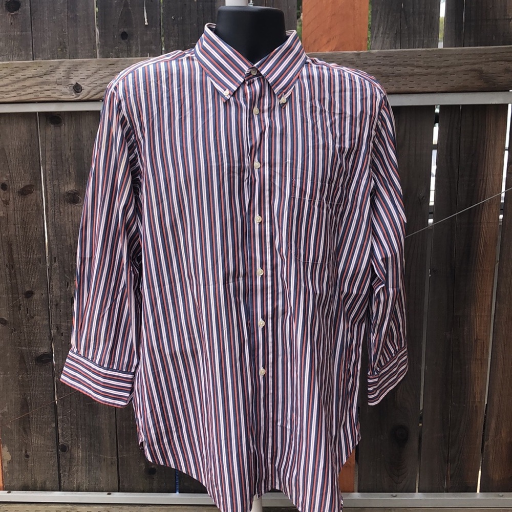 Vintage Patrick James Blue & Red Button Down